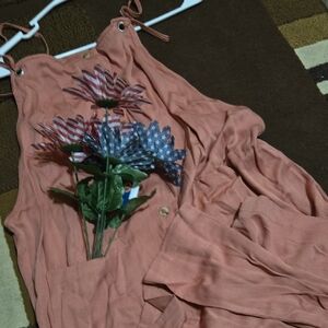 Lela Rose Peach Jumpsuit